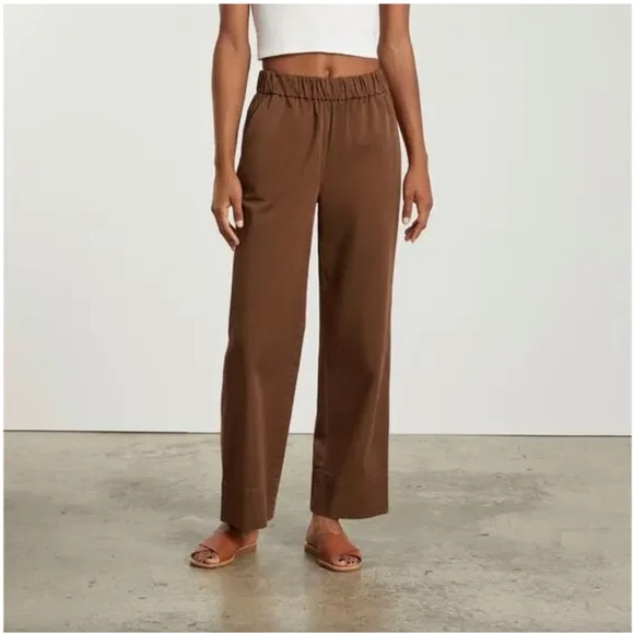 Everlane The Easy Pant Brown Size 6 - Picture 1 of 8